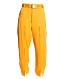 CALÇA AMARELA COM CINTO