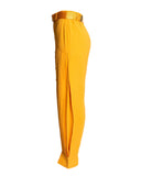 CALÇA AMARELA COM CINTO