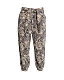 CALÇA ESTAMPA CINZA E AMARELA
