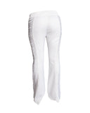 CALÇA BRANCA FRANJA LATERAL