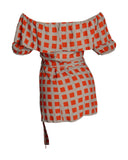 VESTIDO CURTO ESTAMPA GEOMÉTRICA