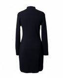 VESTIDO CURTO MANGA LONGA PRETO