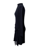 VESTIDO CURTO MANGA LONGA PRETO