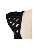 BLUSA PRETA ALÇA COM RECORTES