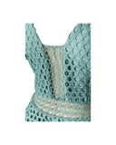 VESTIDO MIDI TEXTURA AZUL